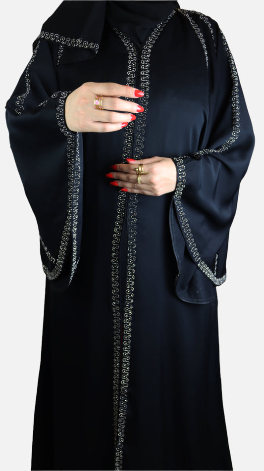 Abaya Ailes d’Argent