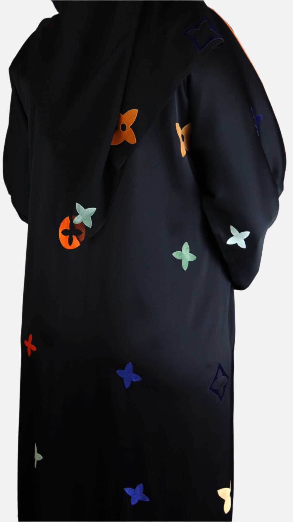 Abaya Fleurs Chromatiques